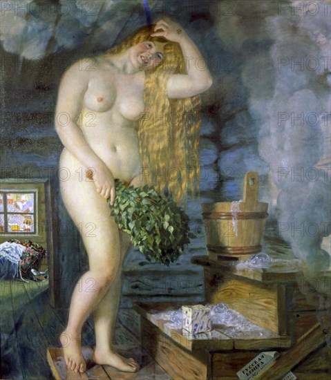 'Russian Venus', 1925-1926.  Artist: Boris Mikhajlovich Kustodiev