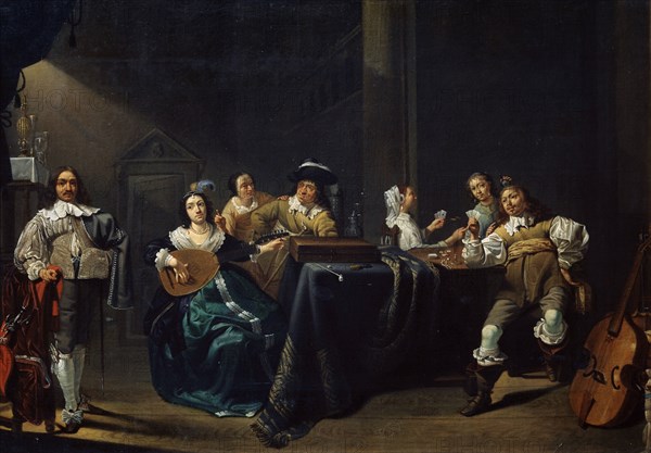 'Merry Company', 17th century.  Artist: Jacob Duck