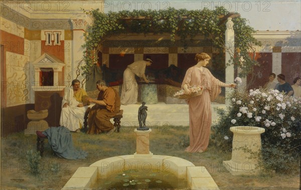 Ancient Courtyard, 1896. Artist: Bakalowicz, Stepan Vladislavovich (1857-1947)