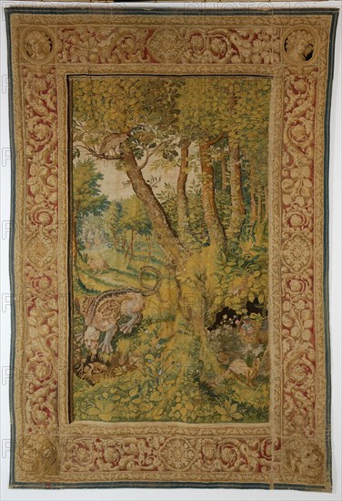 Dragon eating eggs (Tapestry), Mid of 17th cen.. Artist: Anonymous