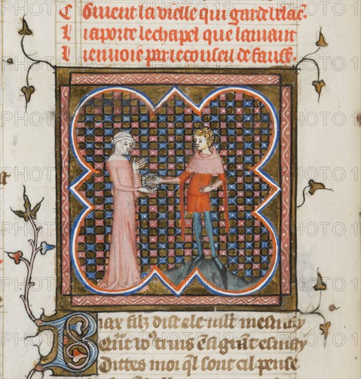 Miniature from a manuscript of the Roman de la Rose by Guillaume de Lorris and Jean de Meun, 1353. Artist: Master of the Rose novels (active Second Half of 14th cen.)