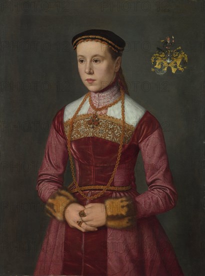 Portrait of a Young Lady, ca 1561. Artist: Neufchâtel, Nicolas (ca. 1527-ca. 1590)