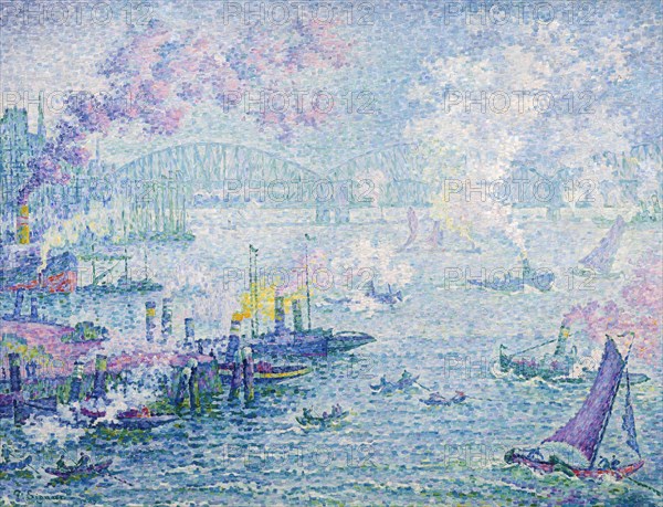 The Port of Rotterdam, 1907. Artist: Signac, Paul (1863-1935)