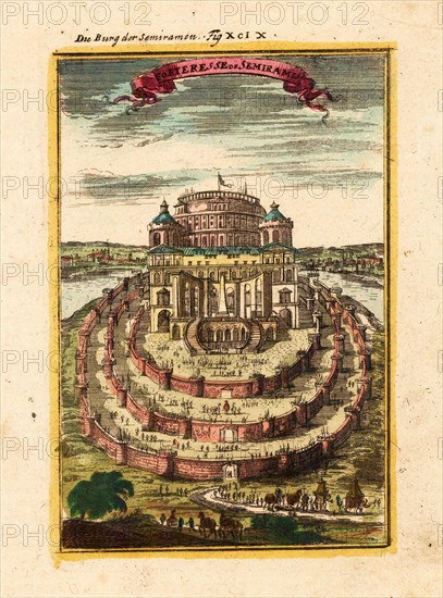 Fortress of Semiramis, 1719. Artist: Mallet, Alain Manesson (1630-1706)