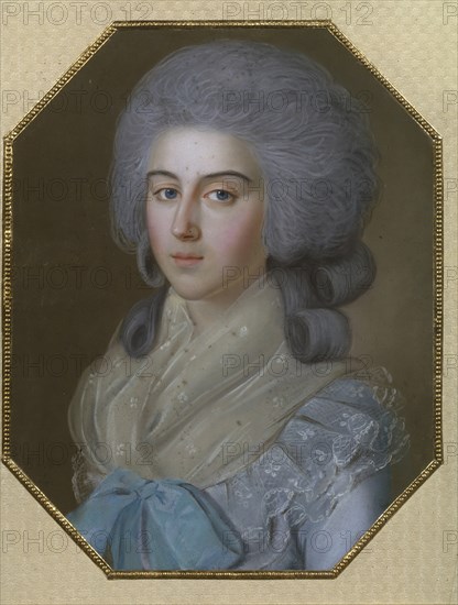 Portrait of Countess Anna Alexandrovna Golitsyna, Baroness Stroganova (1739-1816), 1786. Artist: Bardou, Johann (active 1775-1788)