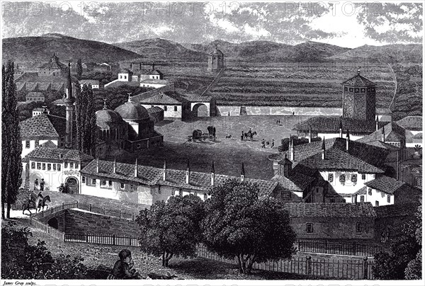 View of Bakhchisaray, ca 1845. Artist: 19244, James (active Mid of 19th cen.)