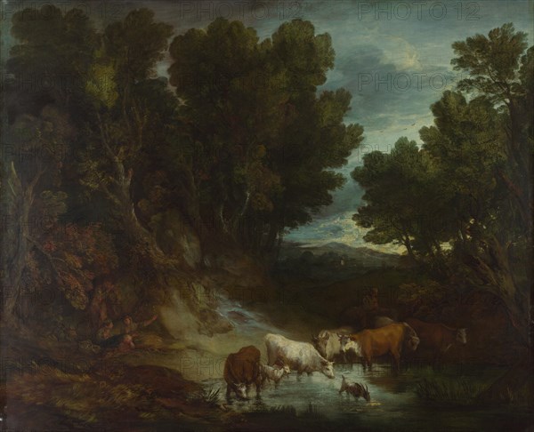 The Watering Place, before 1777. Artist: Gainsborough, Thomas (1727-1788)