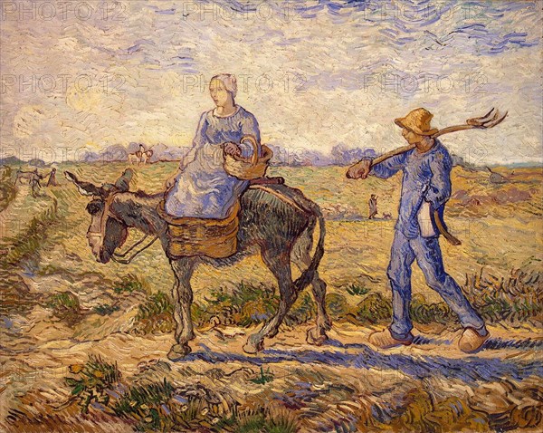 Morning: Going out to Work, 1890. Artist: Gogh, Vincent, van (1853-1890)