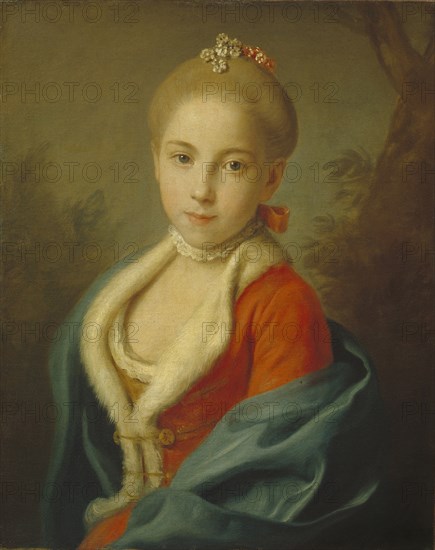 Portrait of Princess Catherine of Holstein-Beck (1750-1811), 1760-1762. Artist: Rotari, Pietro Antonio (1707-1762)