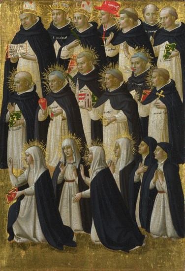 The Dominican Blessed (Panel from Fiesole San Domenico Altarpiece), c. 1423-1424. Artist: Angelico, Fra Giovanni, da Fiesole (ca. 1400-1455)