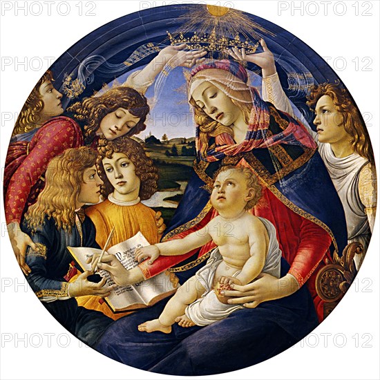 Madonna of the Magnificat, 1483. Artist: Botticelli, Sandro (1445-1510)