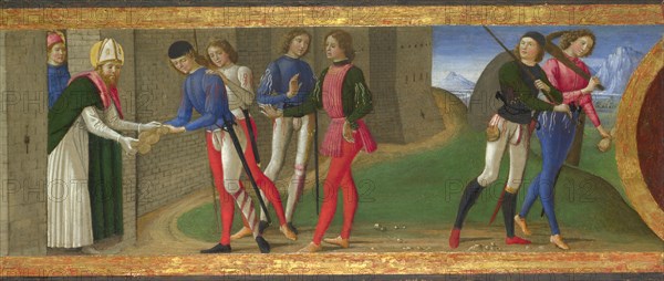 Legend of Saints Justus and Clement of Volterra, ca 1479. Artist: Ghirlandaio, Domenico (1449?1494)