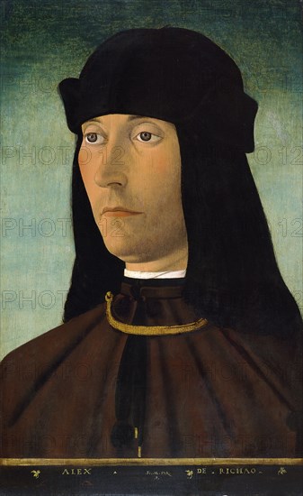 Portrait of Alessandro de Richao, after 1491. Artist: Mazzola, Filippo (1460-1505)