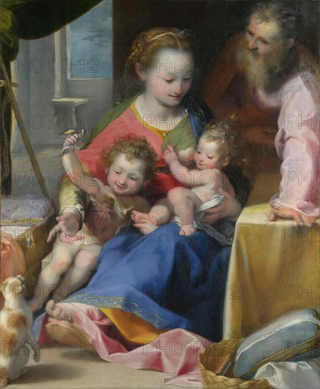 The Madonna of the Cat (La Madonna del Gatto), ca. 1575. Artist: Barocci, Federigo (1528-1612)