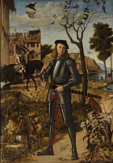 Young Knight in a Landscape, 1510. Artist: Carpaccio, Vittore (1460-1526)