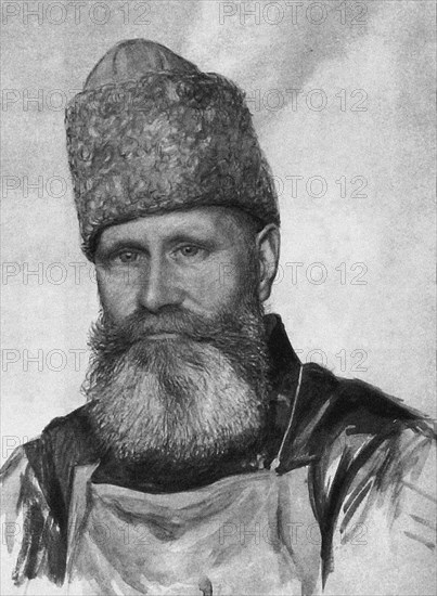 Vladimir Fyodorovich Dzhunkovsky (1865-1938) in the Taganka Prison, 1919-1920. Artist: Anonymous