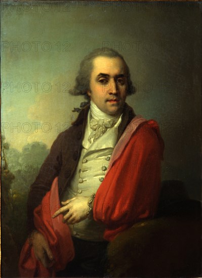 Portrait of Ardalion Alexandrovich Torsukov, 1795. Artist: Borovikovsky, Vladimir Lukich (1757-1825)