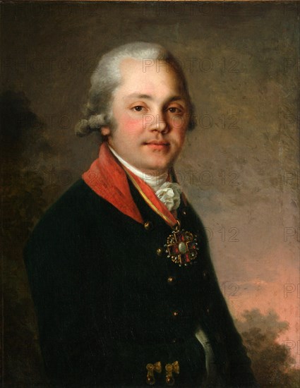 Portrait of Alexander Dmitriyevich Arsenyev, 1796-1797. Artist: Borovikovsky, Vladimir Lukich (1757-1825)