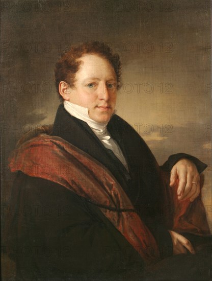 Portrait of Stepan Dmitriyevich Nechayev  (1792-1860), 1830. Artist: Tropinin, Vasili Andreyevich (1776-1857)