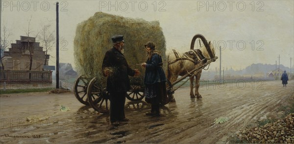 Deal, 1889. Artist: Kasatkin, Nikolai Alexeyevich (1859-1930)