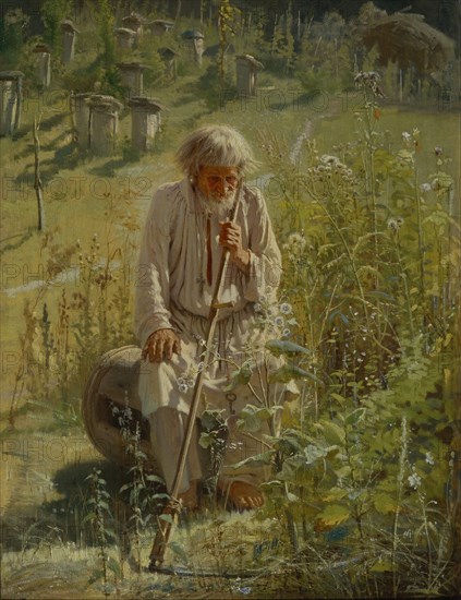 Beekeeper, 1872. Artist: Kramskoi, Ivan Nikolayevich (1837-1887)