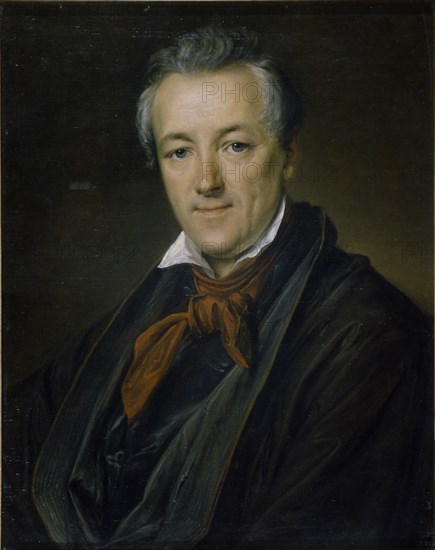 Portrait of the painter Pyotr Fyodorovich Sokolov (1791-1848), 1833. Artist: Tropinin, Vasili Andreyevich (1776-1857)