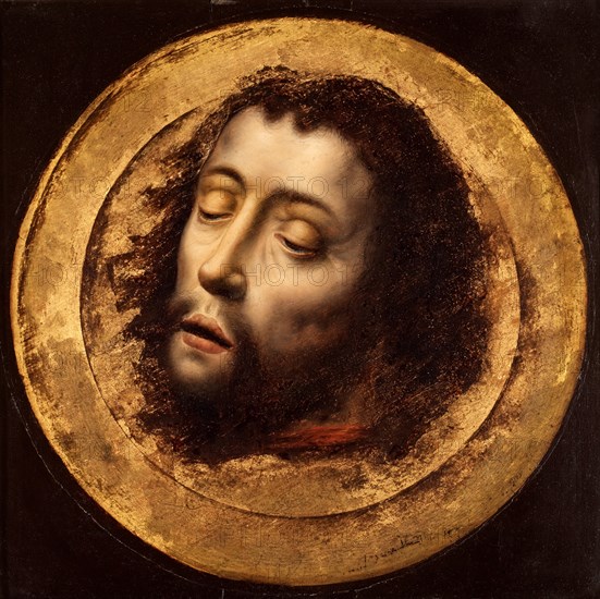 The Head of Saint John the Baptist. Artist: Bouts, Aelbrecht, (Circle ...