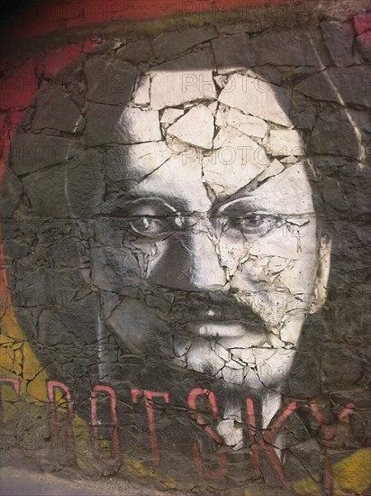 Graffiti of Leon Trotsky. Artist: Anonymous