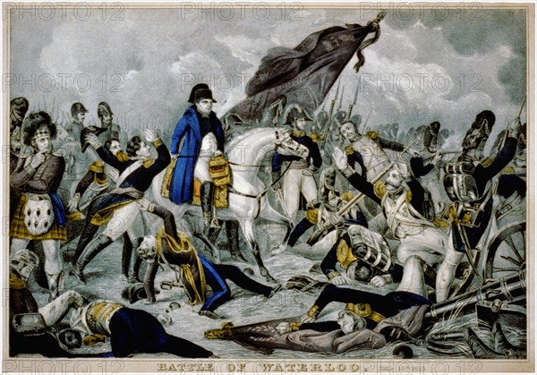 The Battle of Waterloo on 18th June 1815, (1816).