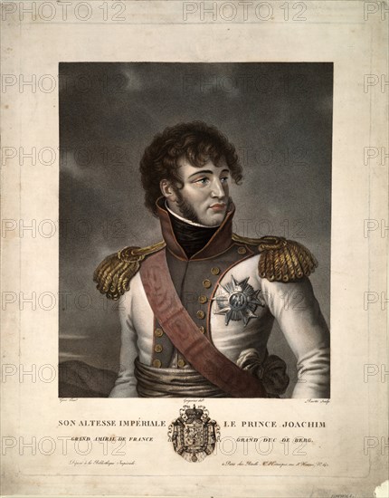 Portrait of Joachim Murat, ca 1806. Artist: Gregorius, Albert (1774-1853)