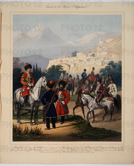 Convoy of His Imperial Highness, 1867. Artist: Piratsky, Karl Karlovich (1813-1889)