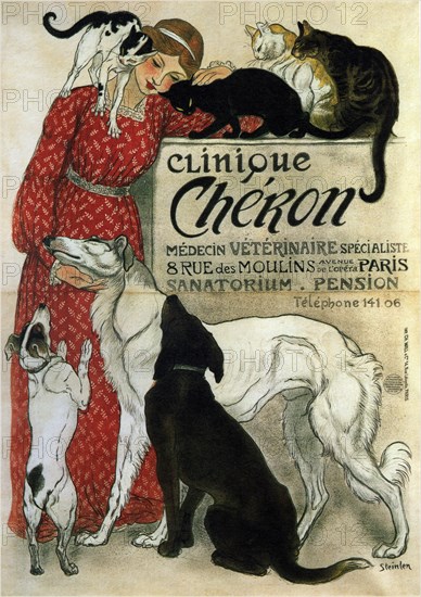 Clinique Chéron, 1905. Artist: Steinlen, Théophile Alexandre (1859-1923)