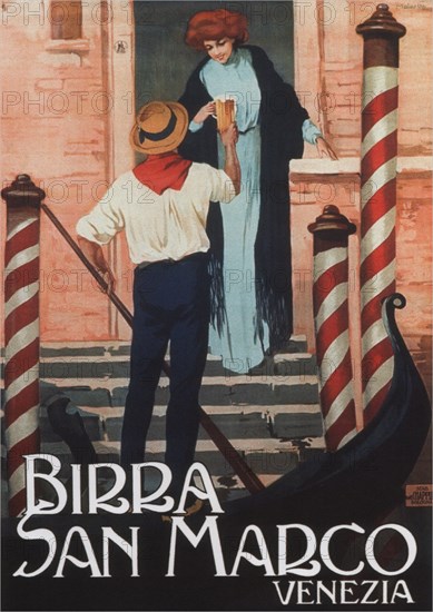 Beer San Marco, c. 1909. Artist: Malerba, Gian Emilio (1880-1926)