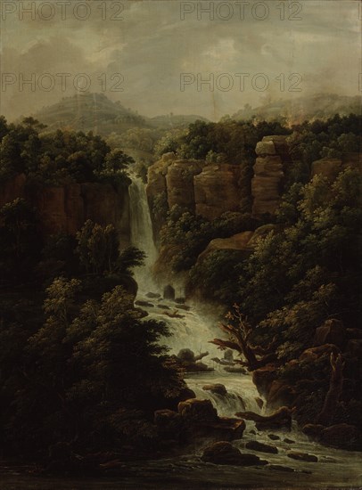 Cascade near the Papal palace in Rome. Artist: Matveyev, Fyodor Mikhailovich (1758-1826)