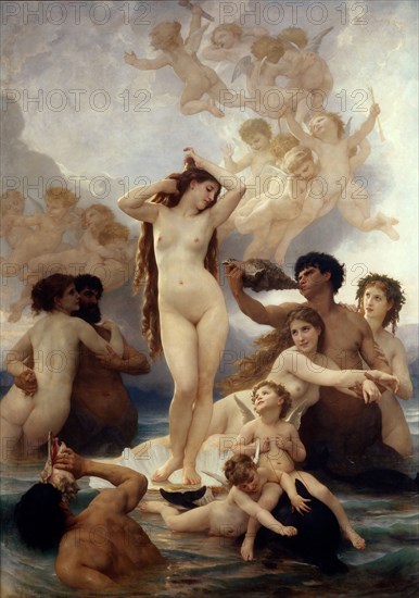 The Birth of Venus. Artist: Bouguereau, William-Adolphe (1825-1905)