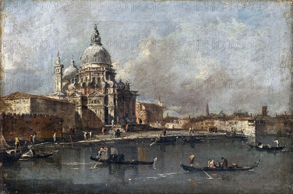 Santa Maria della Salute in Venice. Artist: Guardi, Francesco (1712-1793)