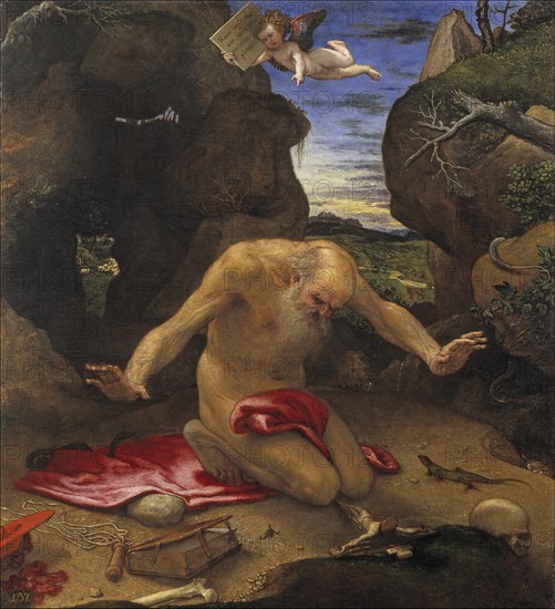 Saint Jerome. Artist: Lotto, Lorenzo (1480-1556)