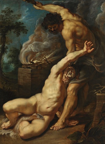 Cain slaying Abel. Artist: Rubens, Pieter Paul (1577-1640)