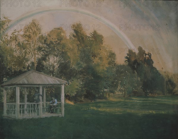 Landscape with a rainbow. Artist: Somov, Konstantin Andreyevich (1869-1939)