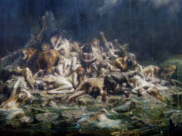 The Deluge. Artist: Comerre, Léon-François (1850-1916)