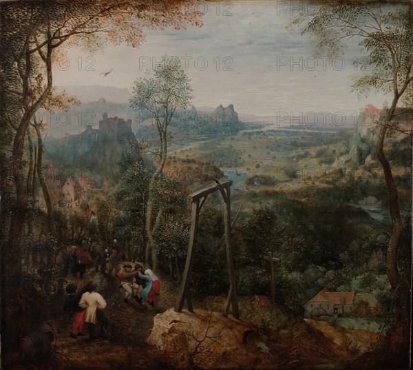 The Magpie on the Gallows. Artist: Bruegel (Brueghel), Pieter, the Elder (ca 1525-1569)