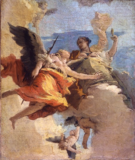 Allegory of Virtue and Nobility. Artist: Tiepolo, Giambattista (1696-1770)