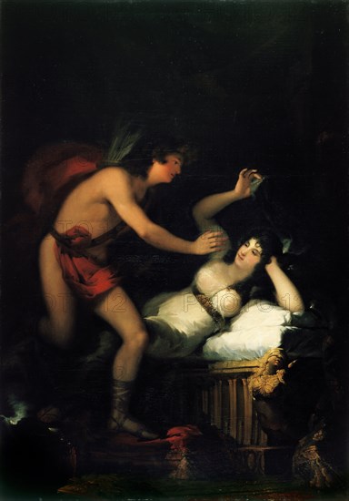 Allegory of Love (Cupid and Psyche). Artist: Goya, Francisco, de (1746-1828)