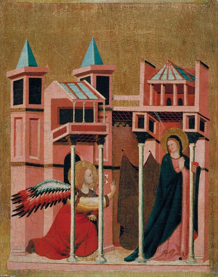 The Annunciation. Artist: Master of the Cini Madonna (active ca 1330)