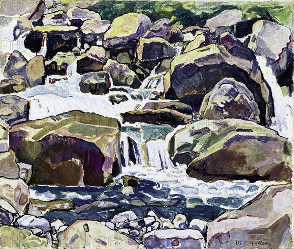 Mountain Stream near Champéry. Artist: Hodler, Ferdinand (1853-1918)