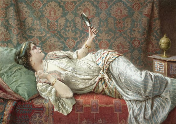 Odalisque. Artist: Ballesio, Francesco (1860-1923)