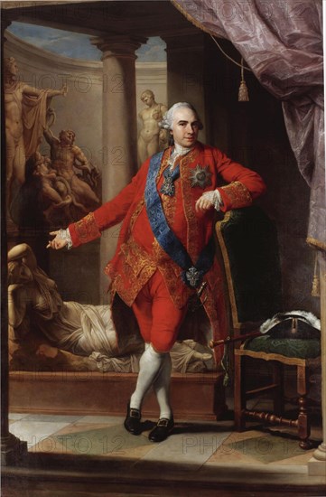 Portrait of Count Kirill Razumovsky (1728-1803), the last Hetman of Ukraine, 1766. Artist: Batoni, Pompeo Girolamo (1708-1787)