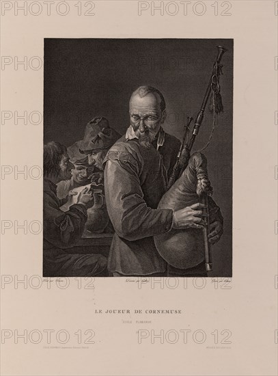 The Bagpiper. Artist: Helman, Isidore Stanislas (1743-1806/9)