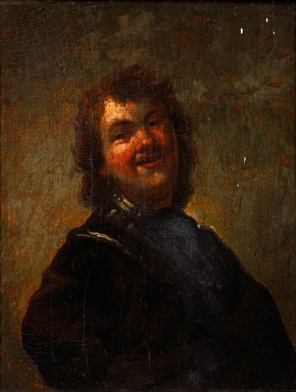 Rembrandt Laughing, 1658. Artist: Schalcken, Godfried Cornelisz (1643-1706)