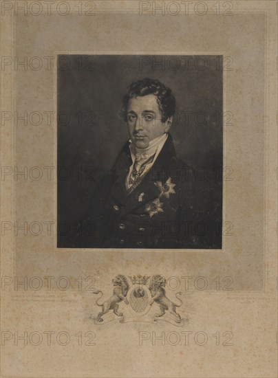 Portrait of Kyrill Alexandrovich Naryshkin (1786-1838). Artist: Dawe, Henry Edward (1790-1848)